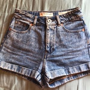 Faded Denim Mom Short